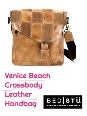 BED STU, Venice Beach, Designer handbag, Crossbody, All Leather, Spacious, NWT!